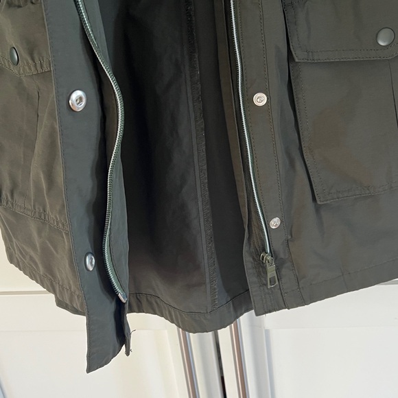 J. Crew Olive Hooded Spring Jacket - Picture 7 of 8